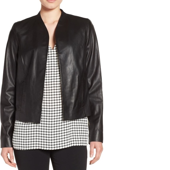 halogen leather jacket